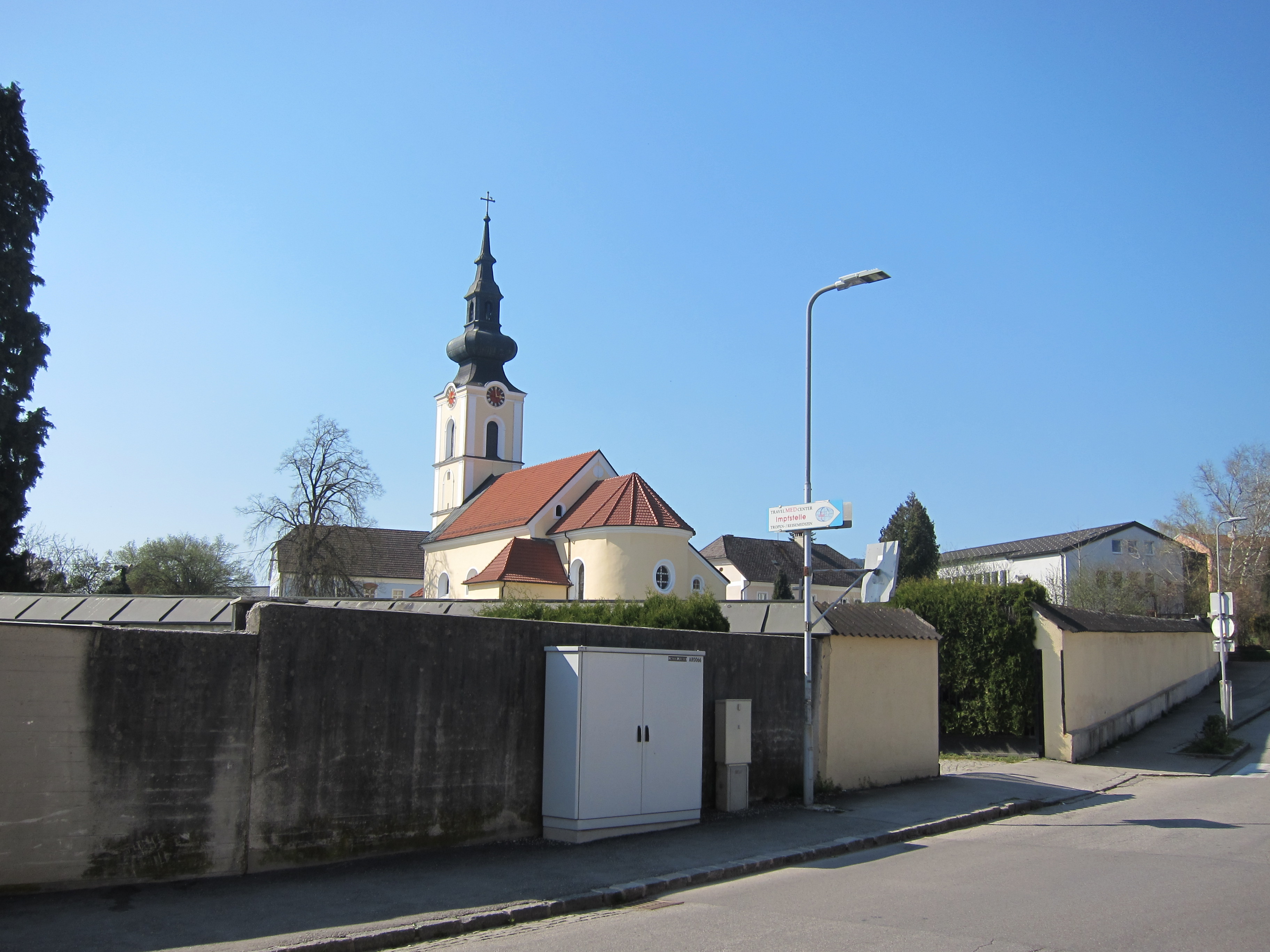 View of Church from house